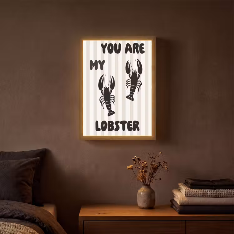 Lightbox - Wandlamp - Lobster - Beige - Minimalistisch — 3