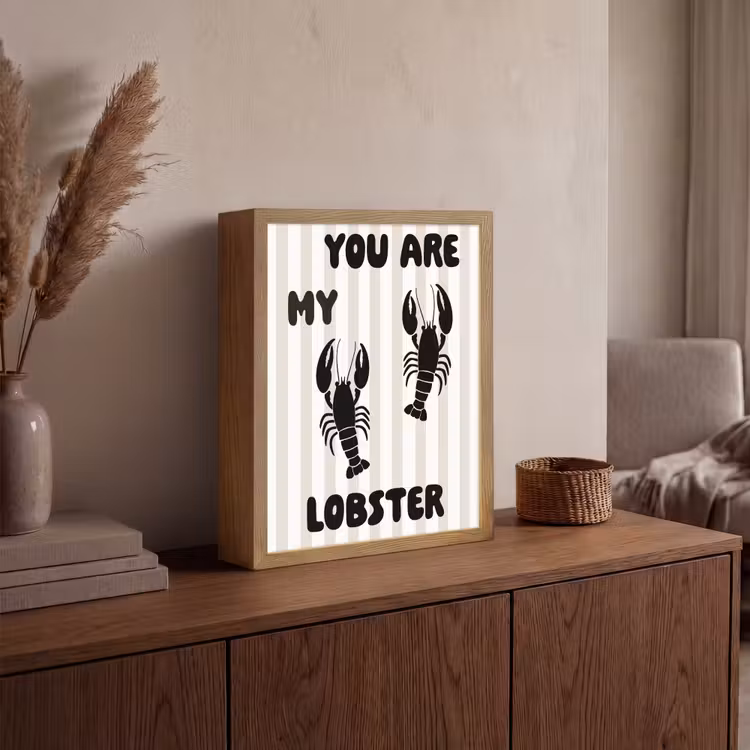 Lightbox - Wandlamp - Lobster - Beige - Minimalistisch — 4