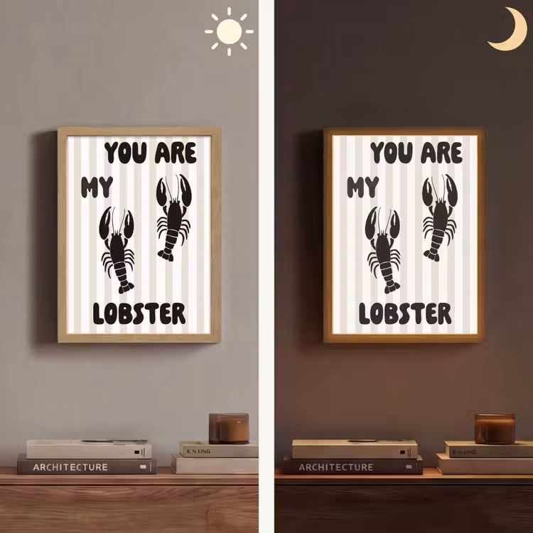Lightbox - Wandlamp - Lobster - Beige - Minimalistisch — 5