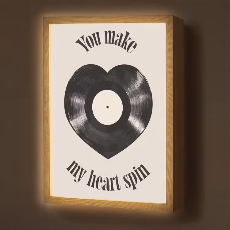 Lightbox - Wandlamp - Love - Muziek - Quote — 1