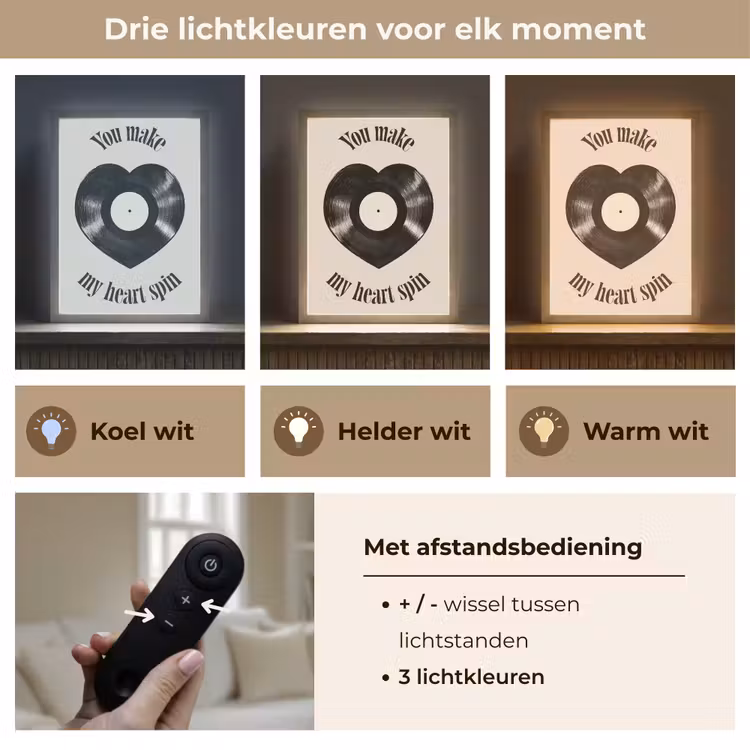 Lightbox - Wandlamp - Love - Muziek - Quote — 7