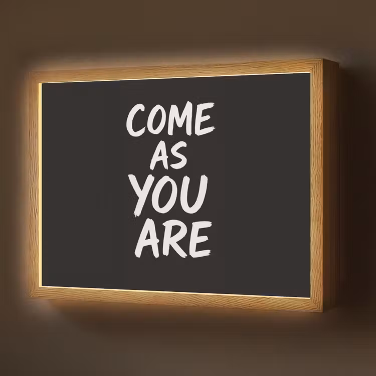 Lightbox - Wandlamp - Quote - Zwart - Simpel — 1