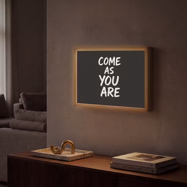 Lightbox - Wandlamp - Quote - Zwart - Simpel — 2