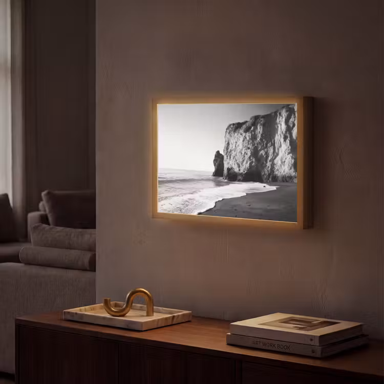 Lightbox - Wandlamp - Strand - Klif - Golven - Voetstappen — 2