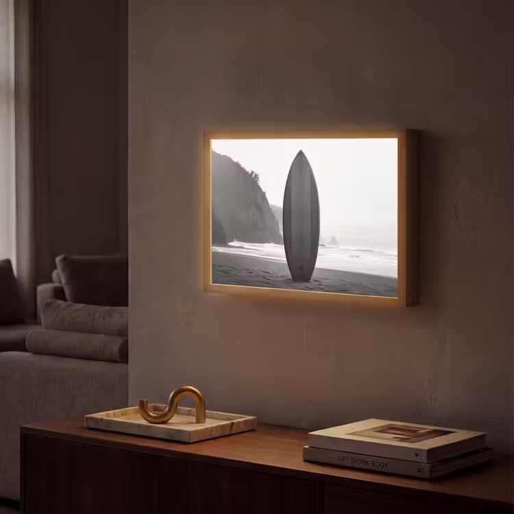 Lightbox - Wandlamp - Surfplank - Zand - Zee — 2