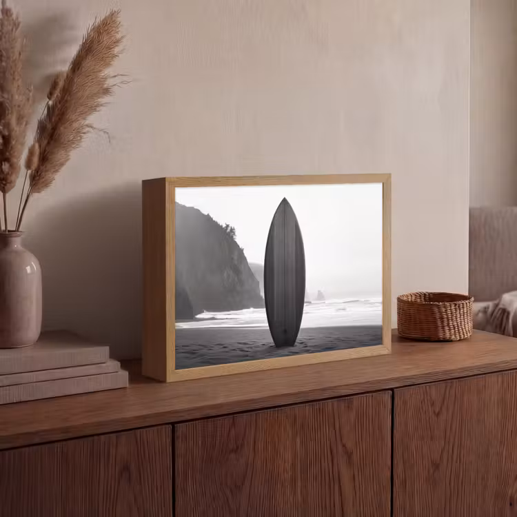Lightbox - Wandlamp - Surfplank - Zand - Zee — 4