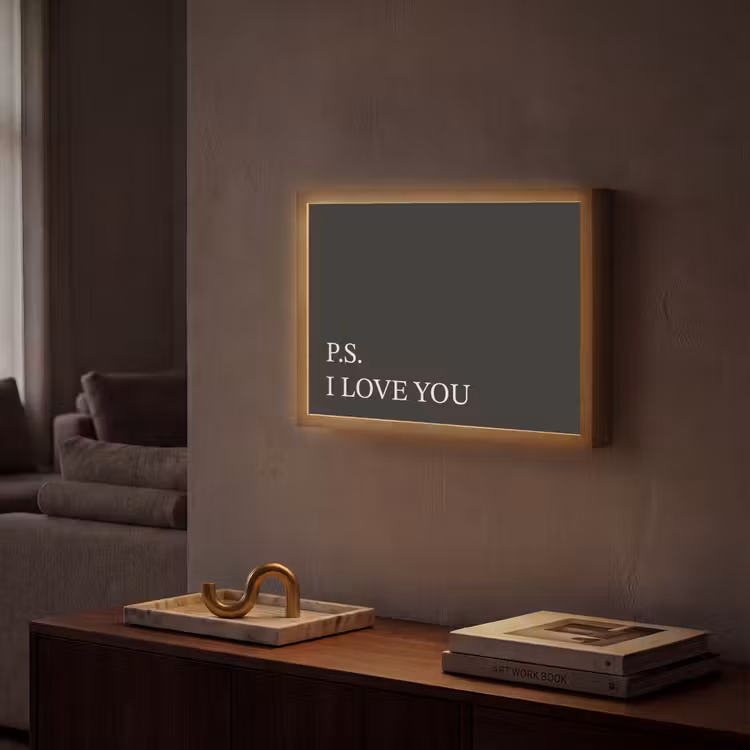 Lightbox - Wandlamp - Zwart - Minimalistisch - Valentijn — 2