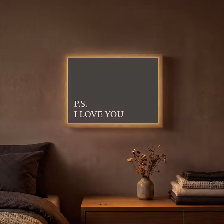 Lightbox - Wandlamp - Zwart - Minimalistisch - Valentijn — 3