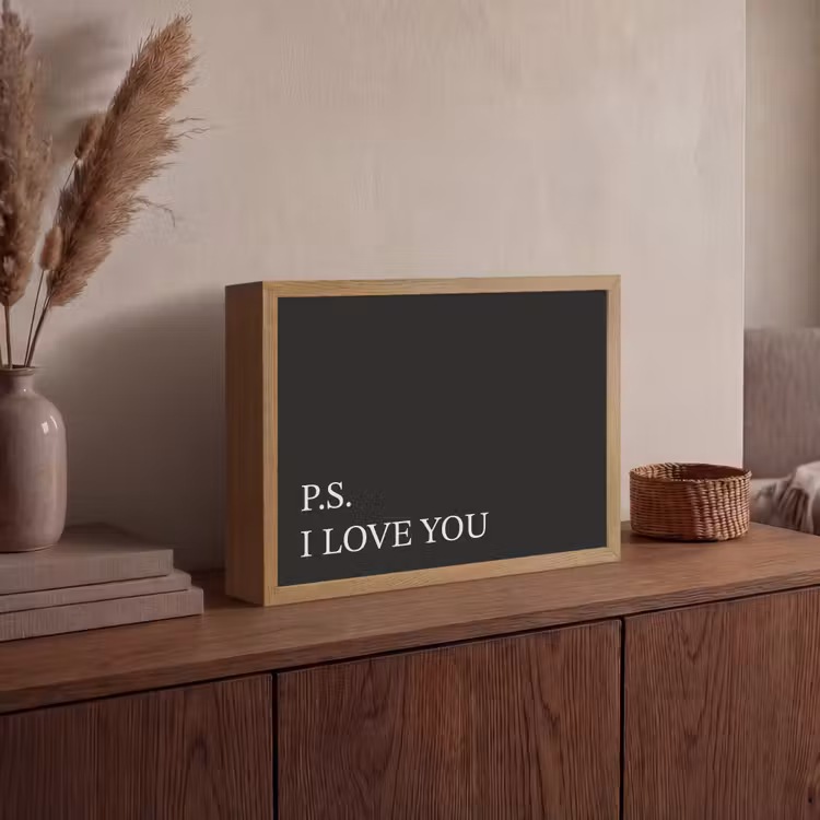 Lightbox - Wandlamp - Zwart - Minimalistisch - Valentijn — 4