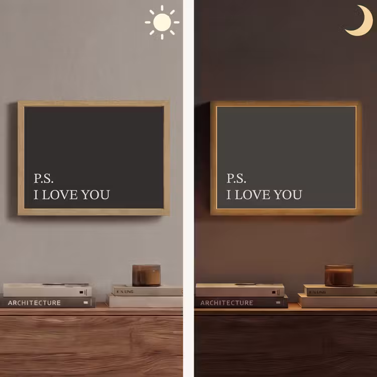 Lightbox - Wandlamp - Zwart - Minimalistisch - Valentijn — 6