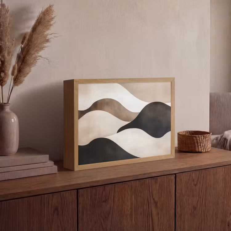 Lightbox - Wandlamp - Golven - Abstract - Beige — 4