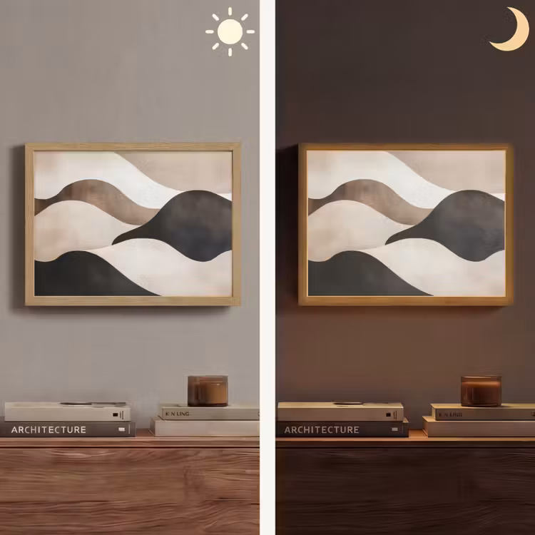 Lightbox - Wandlamp - Golven - Abstract - Beige — 6