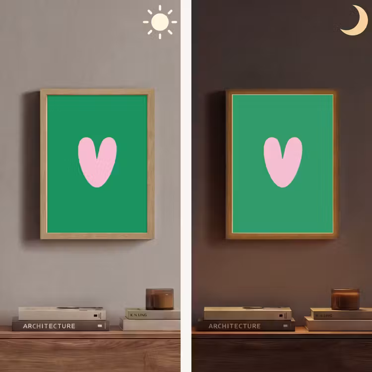 Lightbox - Wandlamp - Groen - Hart - Minimalistisch - Valentijn — 5