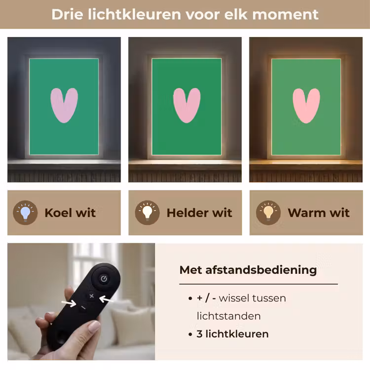 Lightbox - Wandlamp - Groen - Hart - Minimalistisch - Valentijn — 7