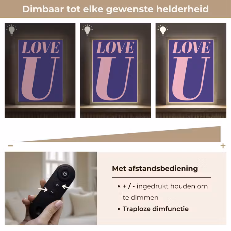 Lightbox - Wandlamp - Love - Blauw - Valentijn — 8