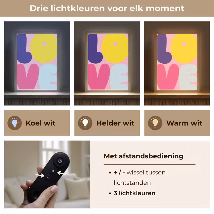 Lightbox - Wandlamp - Love - Valentijn - Kleurrijk — 7