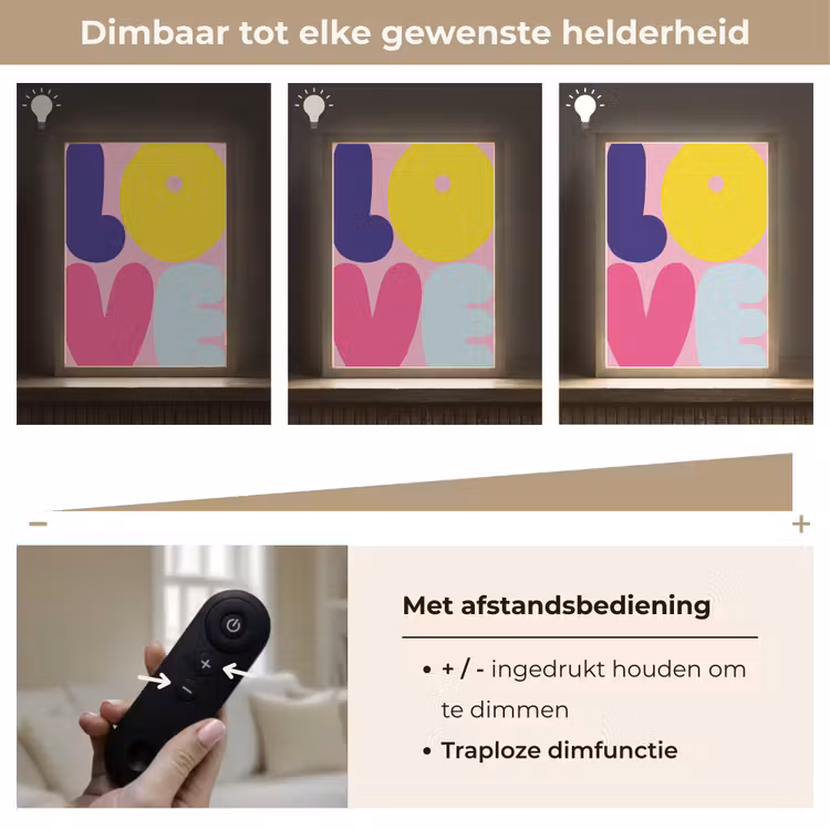 Lightbox - Wandlamp - Love - Valentijn - Kleurrijk — 8