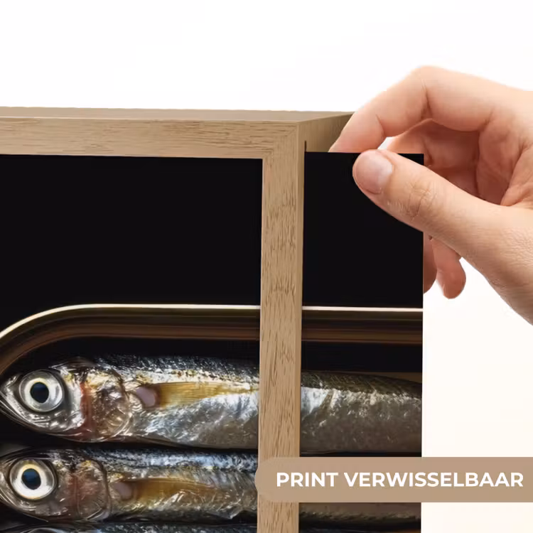 Lightbox - Wandlamp - Sardines - Blik - Zwart - Vissen — 5