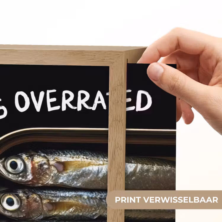 Lightbox - Wandlamp - Sardines - Tekst - Vis - Blik — 5