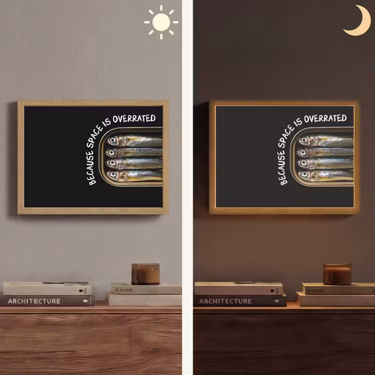Lightbox - Wandlamp - Sardines - Tekst - Vis - Blik — 6