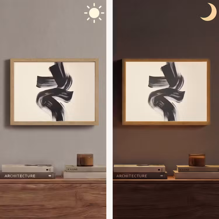 Lightbox - Wandlamp - Strepen - Zwart - Abstract — 6