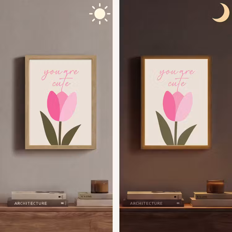 Lightbox - Wandlamp - Tulp - Roze - Valentijn - Bloem — 5