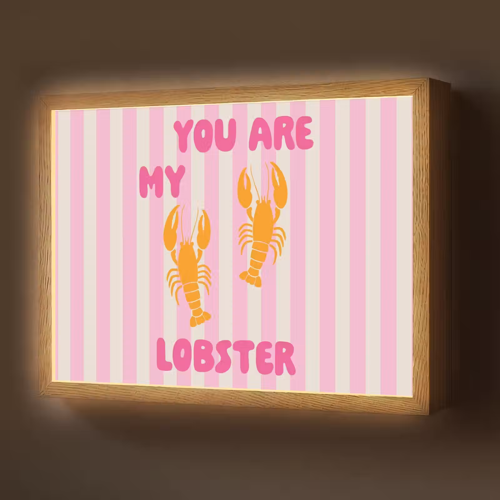 Lightbox - Wandlamp - Lobster - Love - Valentijn — 1
