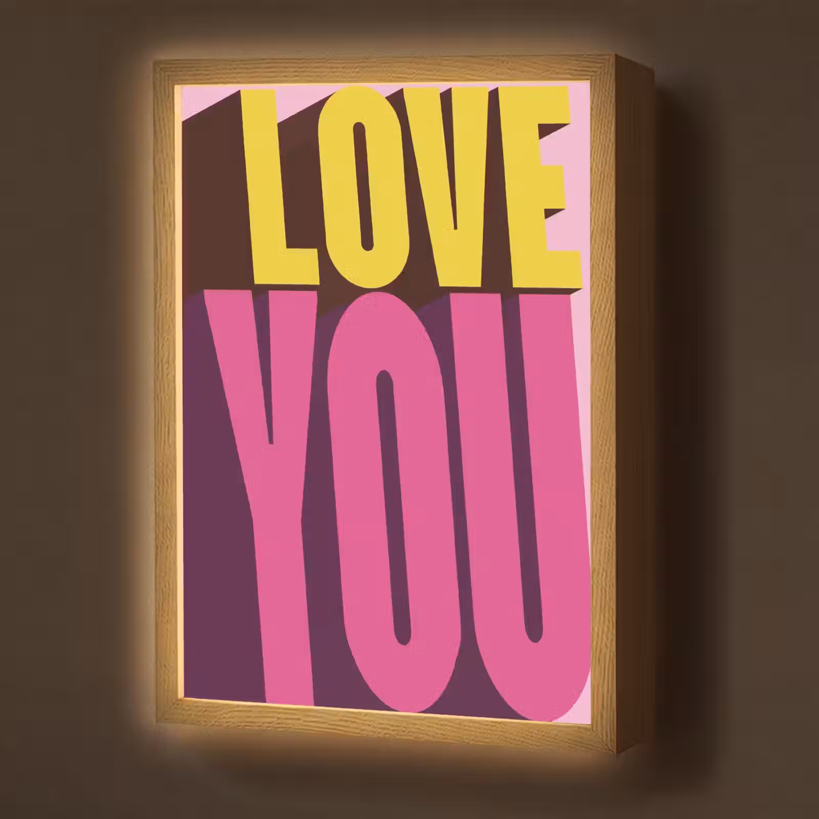 Lightbox - Wandlamp - Love - Tekst - Roze - Valentijn — 1