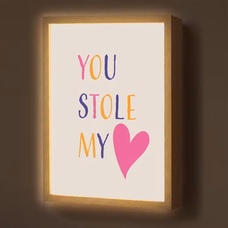 Lightbox - Wandlamp - Hart - Valentijn - Tekst — 1