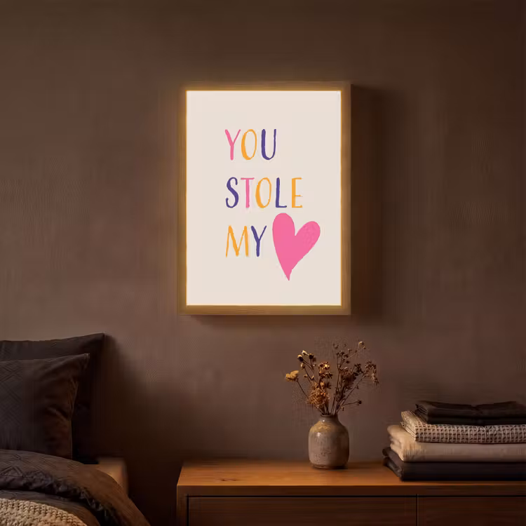 Lightbox - Wandlamp - Hart - Valentijn - Tekst — 3