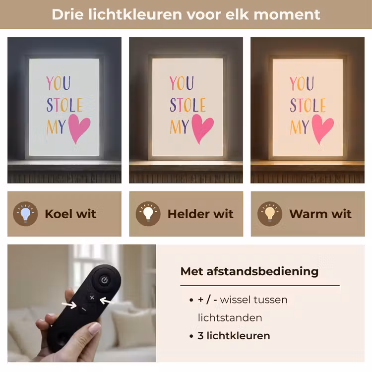 Lightbox - Wandlamp - Hart - Valentijn - Tekst — 7