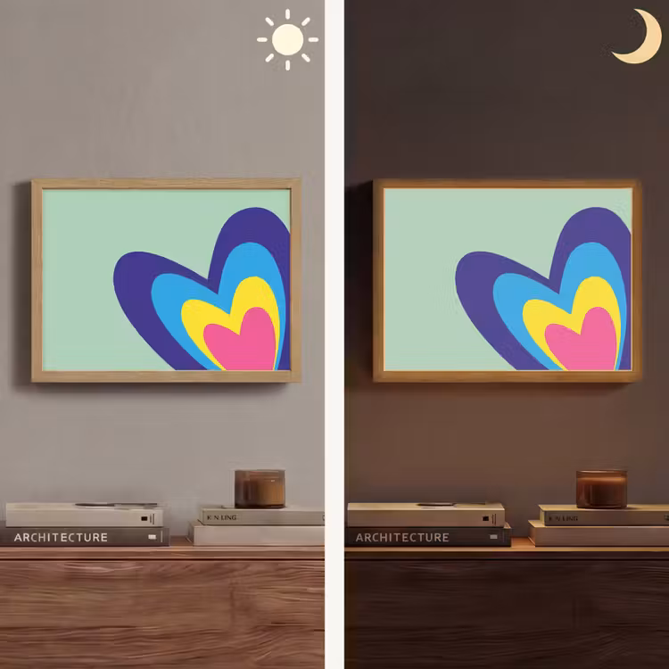 Lightbox - Wandlamp - Hartjes - Kleurrijk - Valentijn — 6