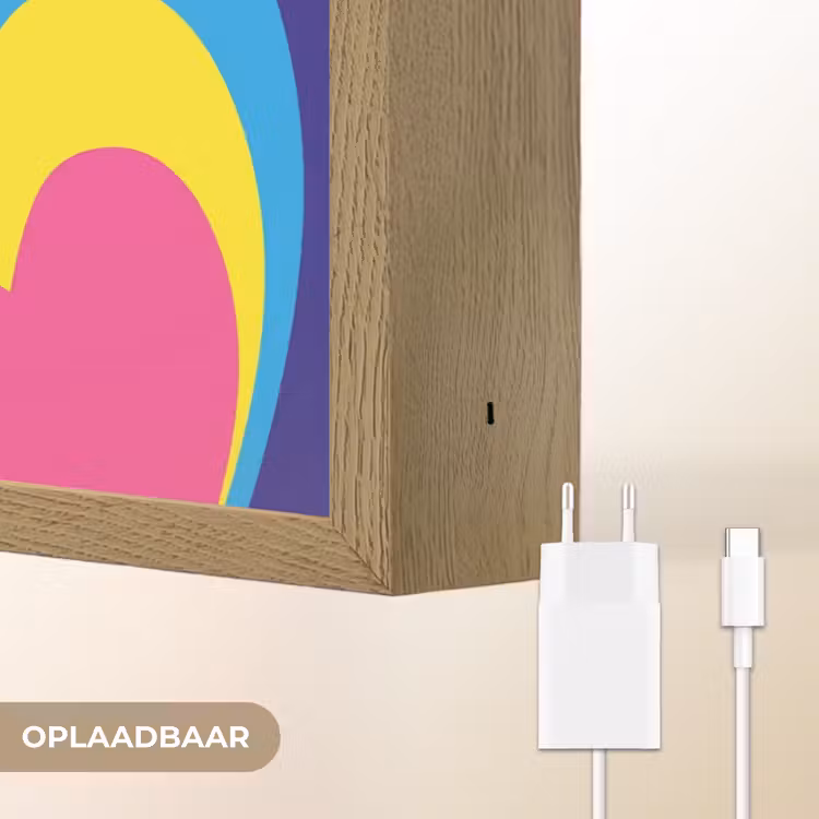 Lightbox - Wandlamp - Hartjes - Kleurrijk - Valentijn — 7