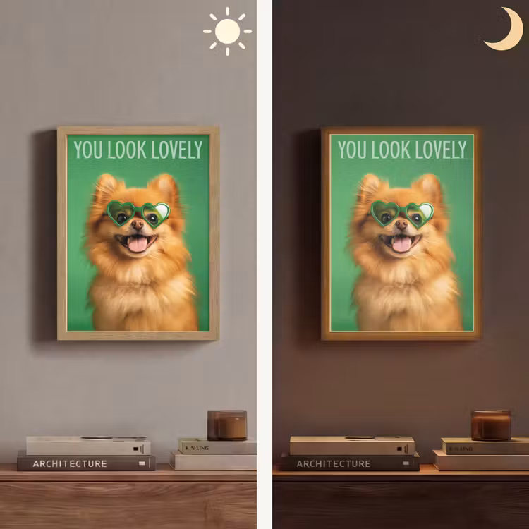 Lightbox - Wandlamp - Hond - Zonnebril - Valentijn - Love — 5