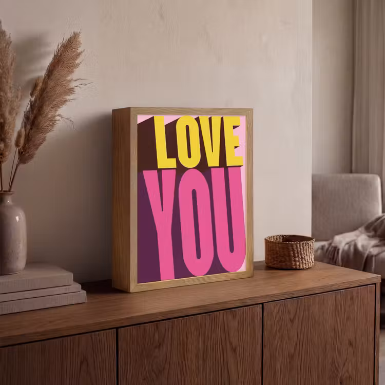Lightbox - Wandlamp - Love - Tekst - Roze - Valentijn — 4