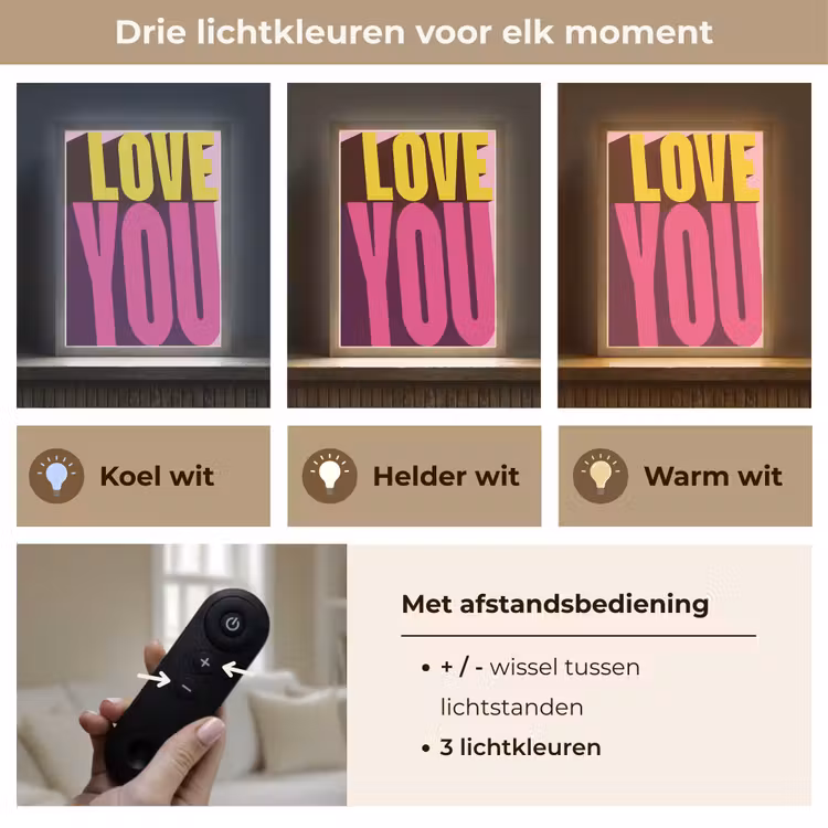 Lightbox - Wandlamp - Love - Tekst - Roze - Valentijn — 7