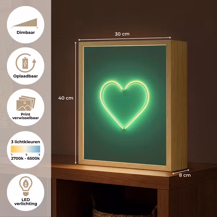 Lightbox - Wandlamp - Neon - Groen - Licht — 9