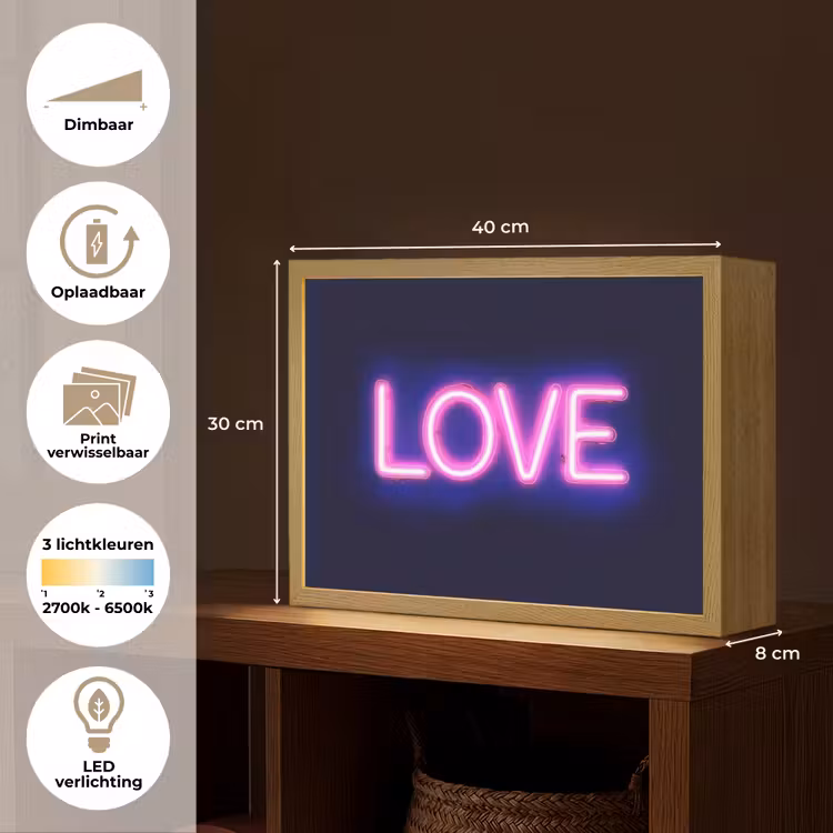 Lightbox - Wandlamp - Neon - Love - Valentijn — 10