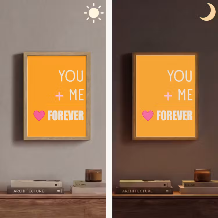 Lightbox - Wandlamp - Oranje - Love - Valentijn — 5