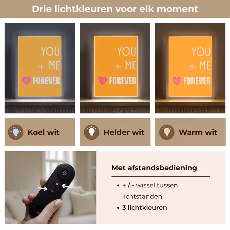 Lightbox - Wandlamp - Oranje - Love - Valentijn — 7