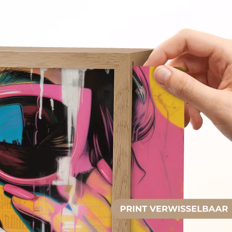 Lightbox - Wandlamp - Portret - Vrouw - Abstract - Zonnebril — 5