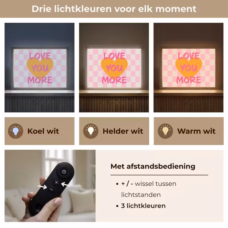 Lightbox - Wandlamp - Valentijn - Love - Roze - Oranje — 8