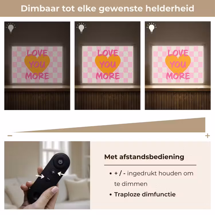 Lightbox - Wandlamp - Valentijn - Love - Roze - Oranje — 9