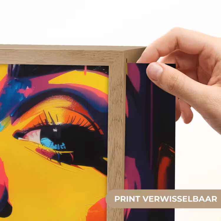 Lightbox - Wandlamp - Vrouw - Gezicht - Kleurrijk — 5
