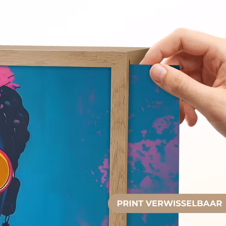 Lightbox - Wandlamp - Vrouw - Kauwgom - Zonnebril - Oranje — 5
