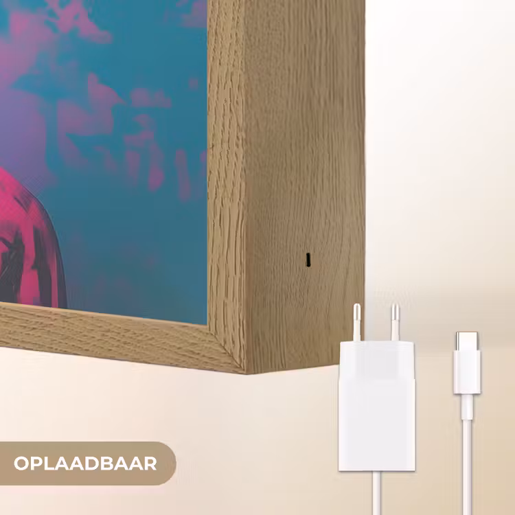 Lightbox - Wandlamp - Vrouw - Kauwgom - Zonnebril - Oranje — 7