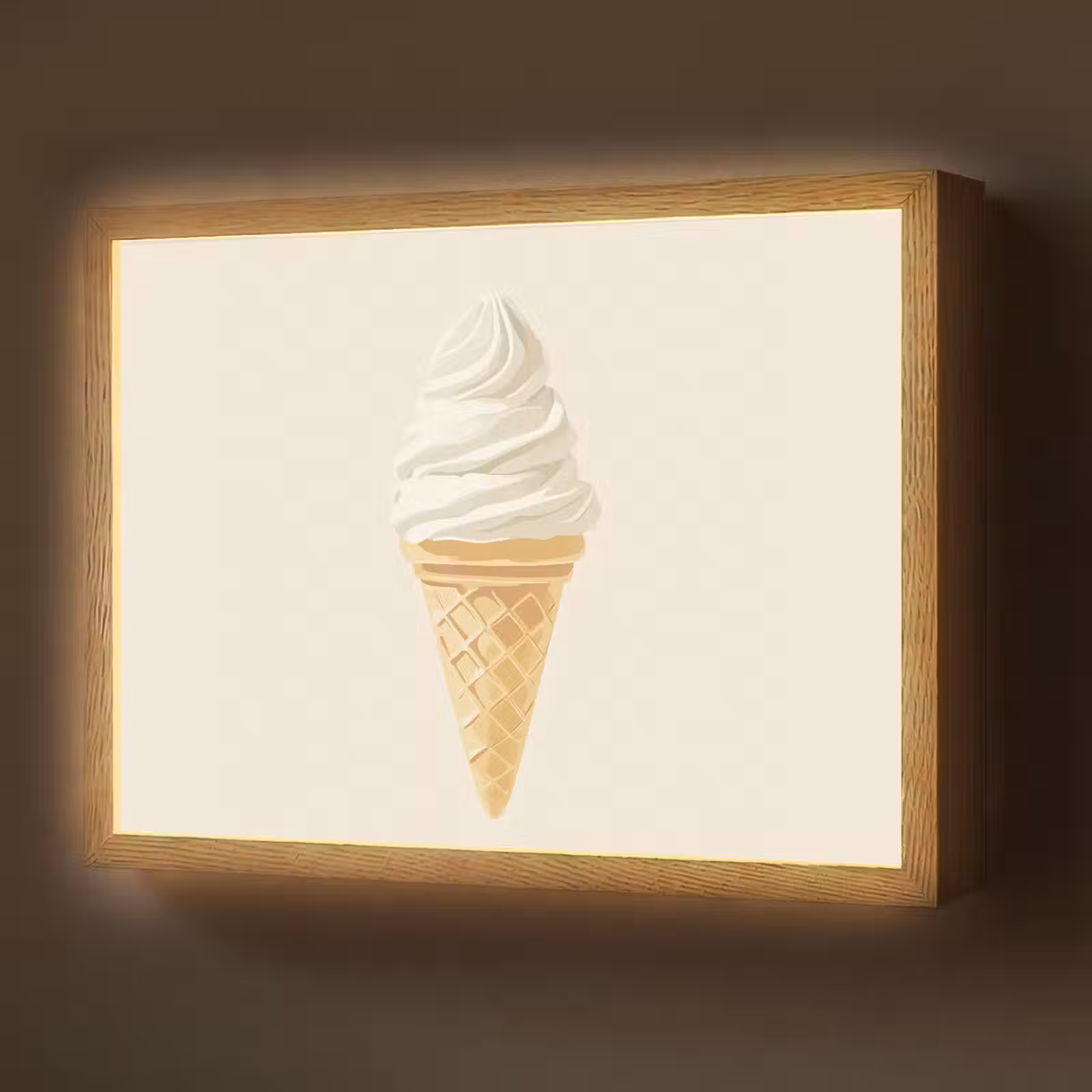 Lightbox - Wandlamp - Softijs - Hoorntje - Wit — 1