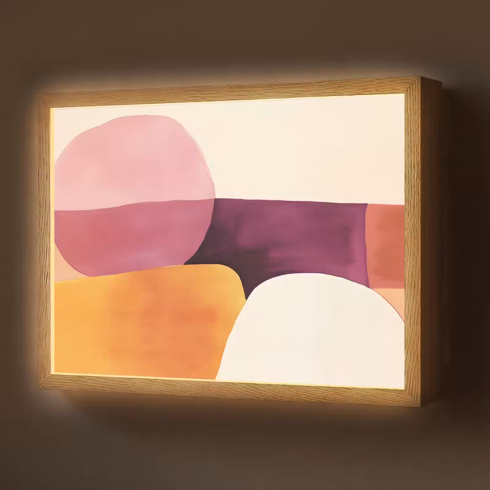 Lightbox - Wandlamp - Vormen - Abstract - Kleurrijk — 1