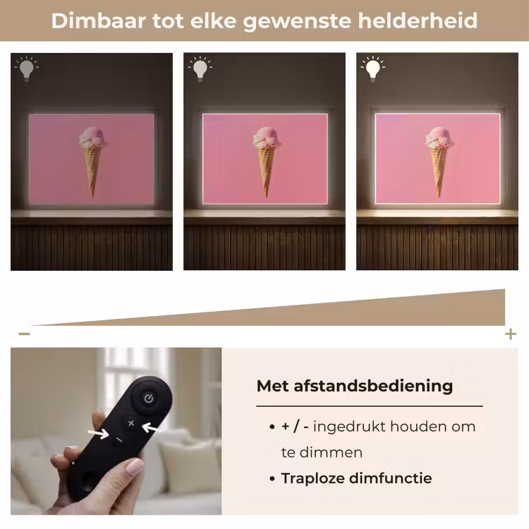 Lightbox - Wandlamp - Hoorntje - Schepijs - Roze — 9