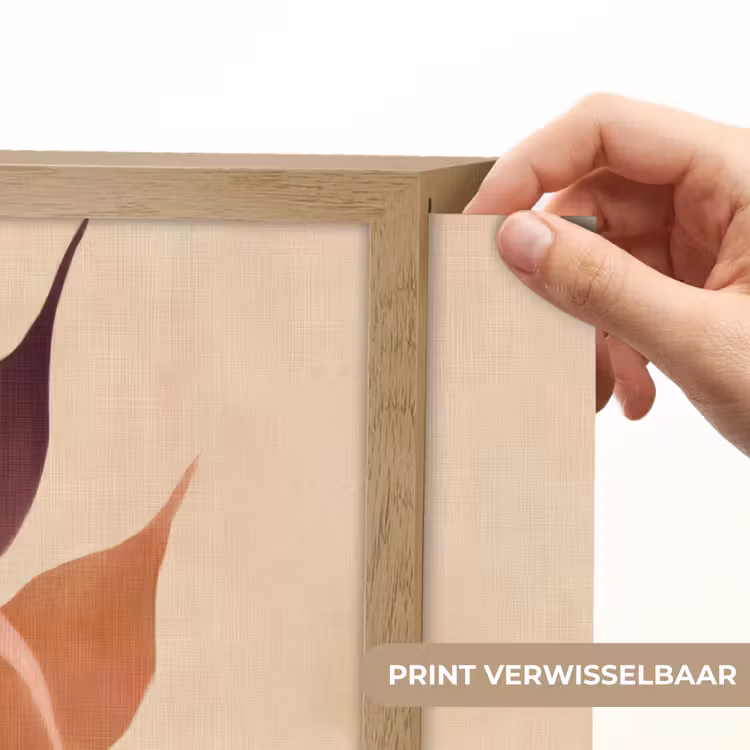 Lightbox - Wandlamp - Minimalistisch - Bloem - Bladeren - Beige — 5
